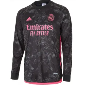 Camisa oficial Adidas Real Madrid 2020 2021 III jogador manga comprida